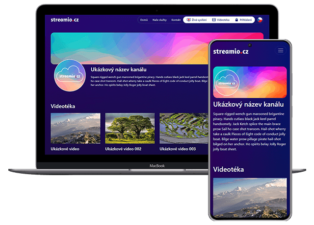 Screenshot of Streamio channels