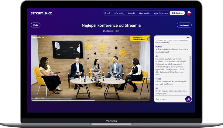 Streamio platform screenshot